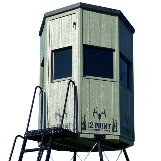 12 Point Hunting Blinds - The 6' Octagon Premium Hunting Blind