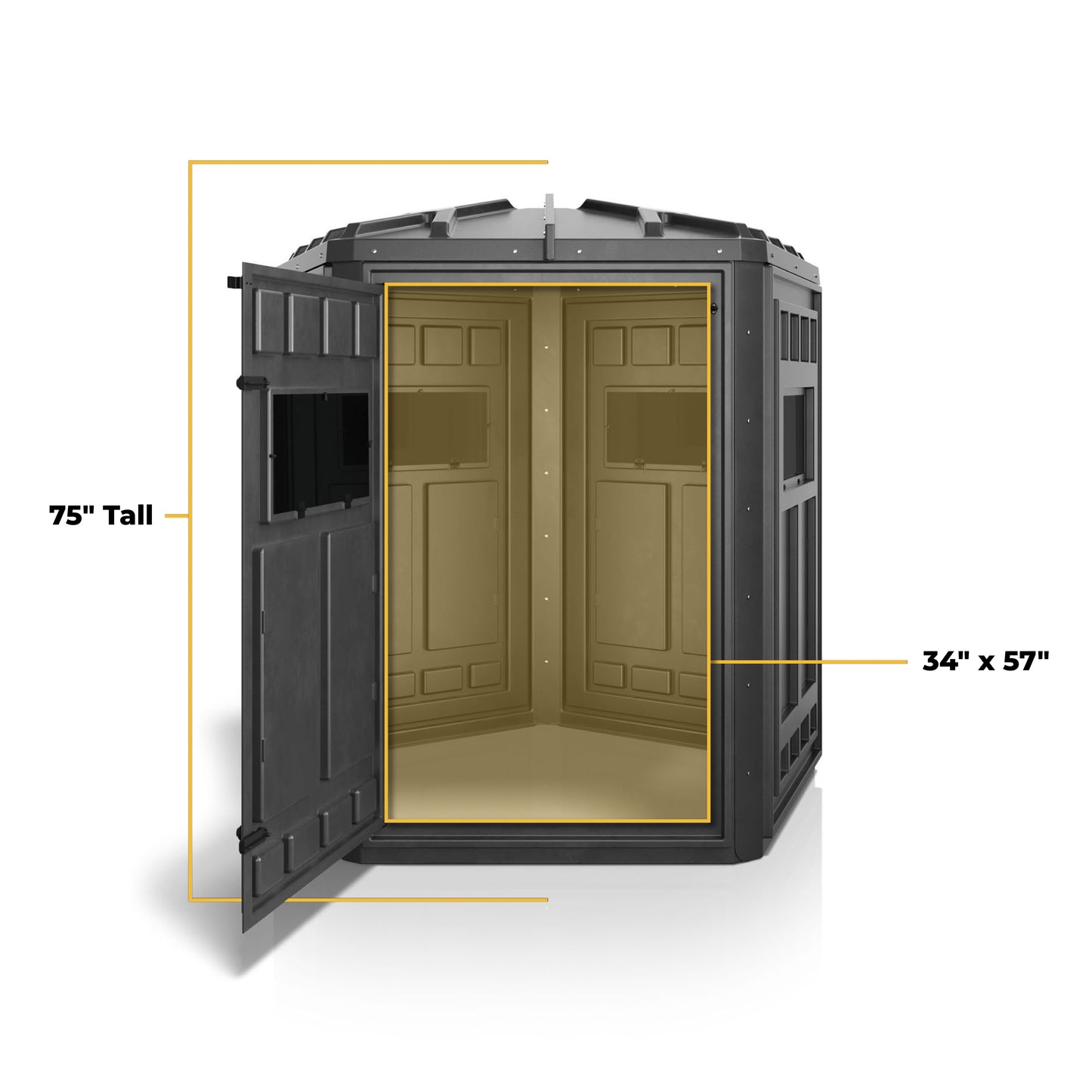 Booner 5-Panel Dagger HW Deer Hunting Blind 75 in. x 72 in.