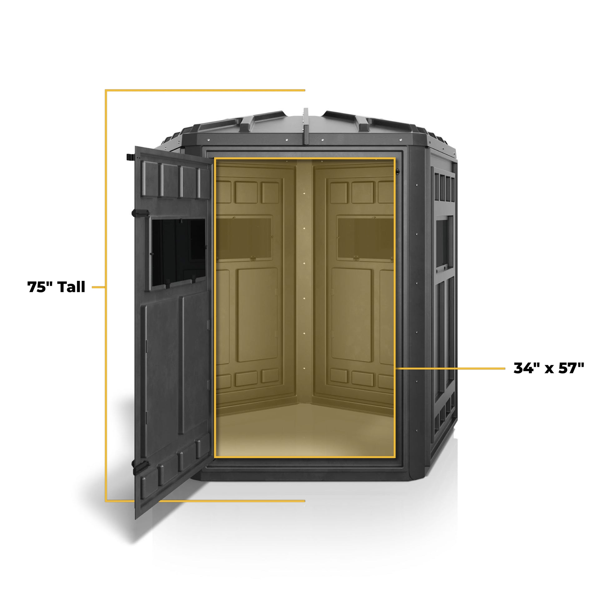 Booner 5-Panel Dagger HW Deer Hunting Blind 75 in. x 72 in.