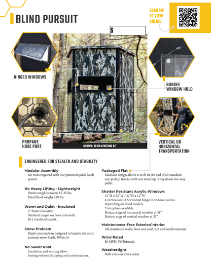 Orion Hunting - 6x6 Premium Deer Hunting Blind