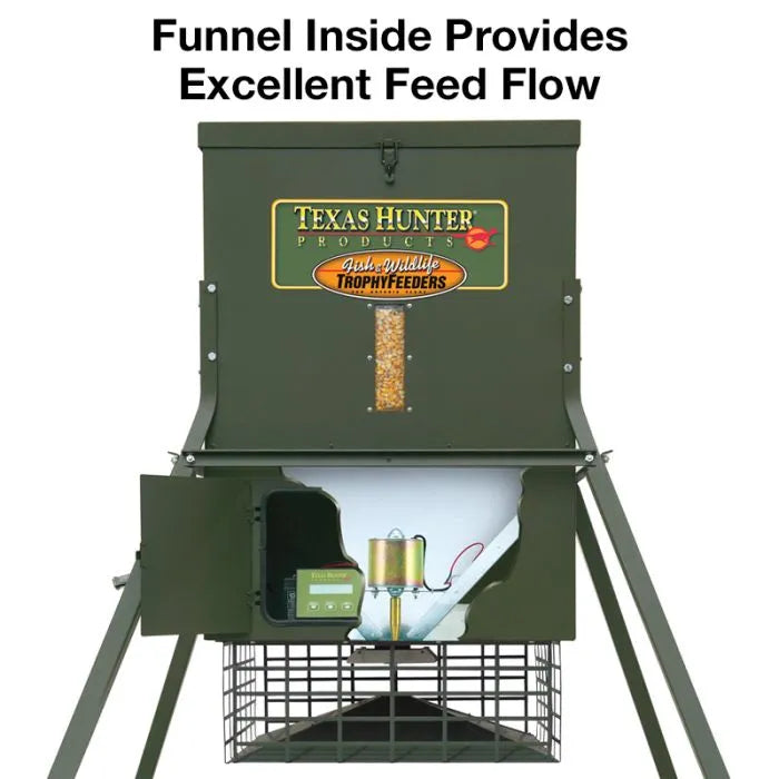 Texas Hunter 300 lb. Trophy Deer Feeder with 4 Foot Legs