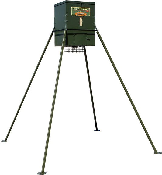 Texas Hunter 650 lb. Trophy Deer Corn Feeder with 8 Foot Legs