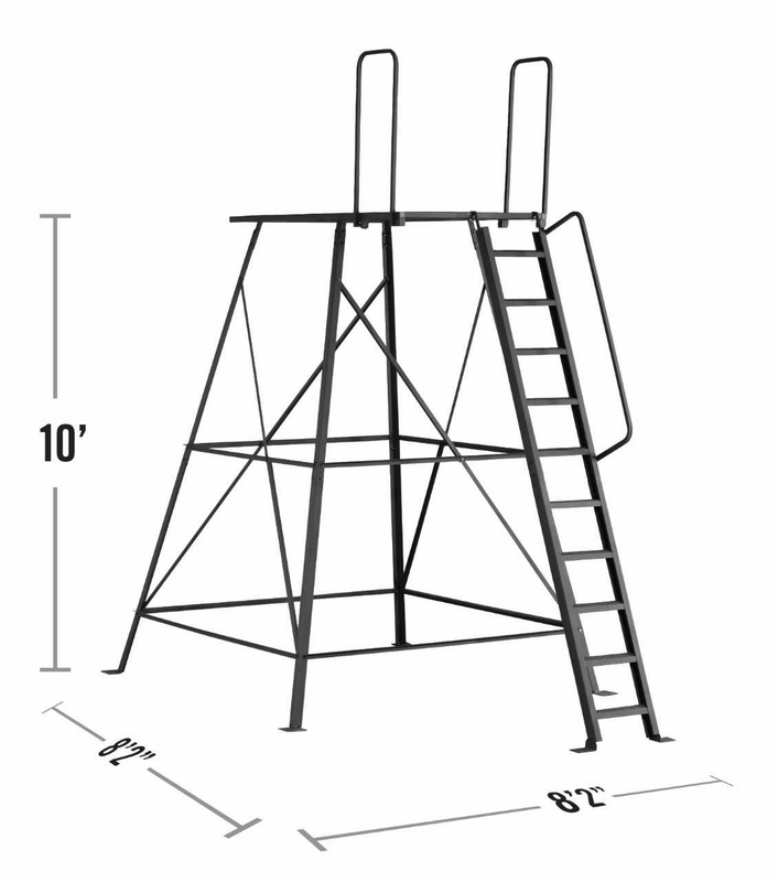 Hawk 'The Compound' Insulated Hunting Blind with 10' Elite Tower