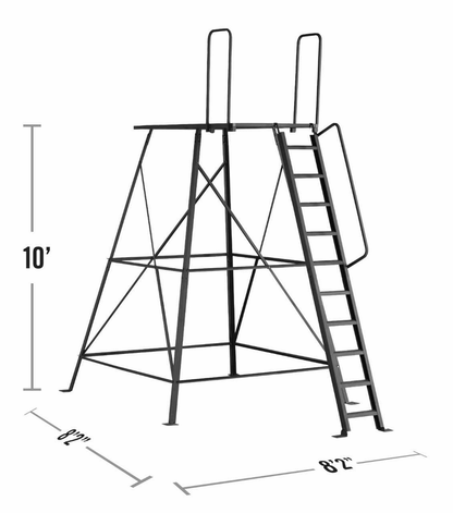 Hawk 'The Compound' Insulated Hunting Blind with 10' Elite Tower