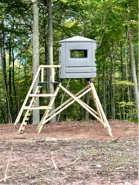 Sportsman's Condo Crossbow Condo 72 in. diameter Deer Blind: Black, Loaded