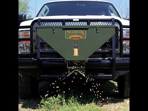 RF100: Texas Hunter 100 lb. Road Deer Feeder with Wireless Remote Control
