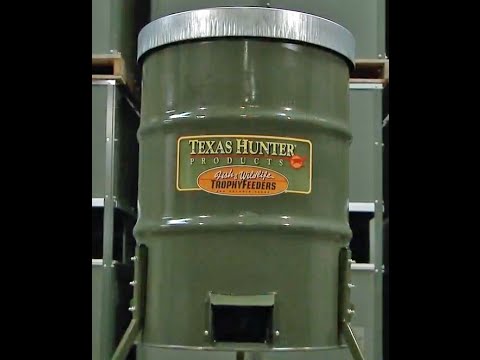 PF300: Texas Hunter 300 lb. Protein Barrel Deer Feeder