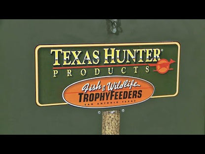 TF300HB: Texas Hunter 300 lb. Trophy Deer Corn Feeder with Hanging Bracket