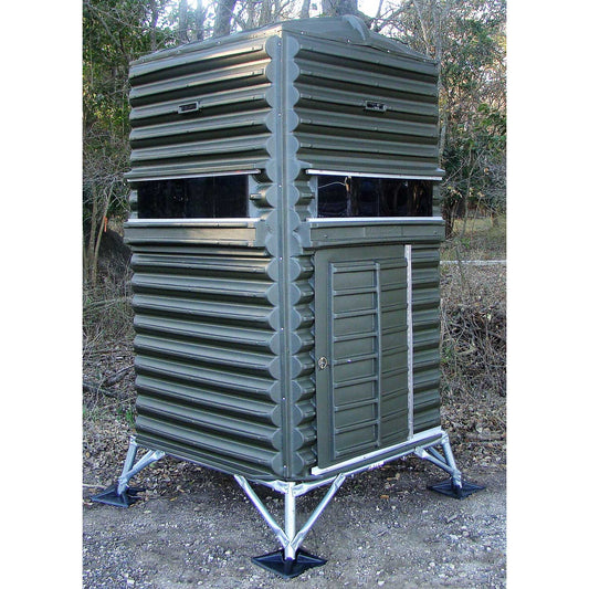 'The Bynd' 4'x4' Hunting Blind - Olive Drab Green with Half Door