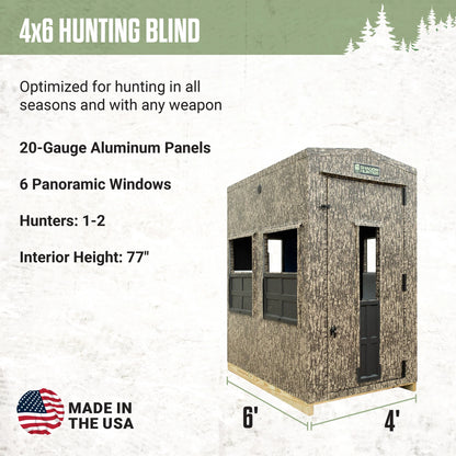 Shadow Hunter Marksman 4x6 Insulated Deer Hunting Blind