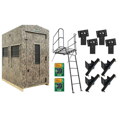 Shadow Hunter Marksman 4ft x 6ft Hunting Blind with Elevator Tower Kit