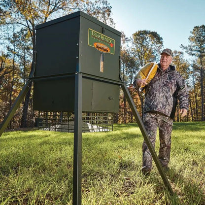 Texas Hunter 300 lb. Trophy Deer Feeder with 4 Foot Legs