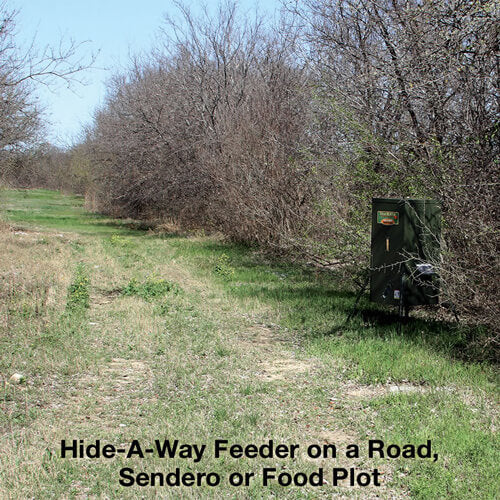 SF300: Texas Hunter 300 lb. Hideaway Stand and Fill Directional Deer Feeder