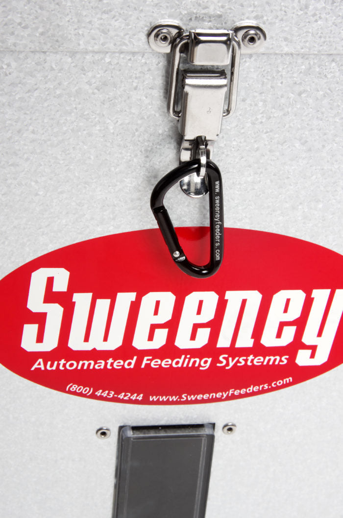 Sweeney Feeders - Wildlife & Deer Scatter Feeder - 300lb Capacity - 8ft Legs - Silver