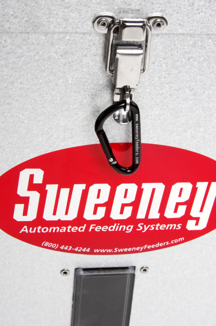 Sweeney Feeders - Wildlife & Deer Scatter Feeder - 300lb Capacity - 4ft Legs - Silver