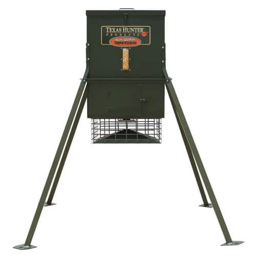 Texas Hunter 300 lb. Trophy Deer Feeder with 4 Foot Legs