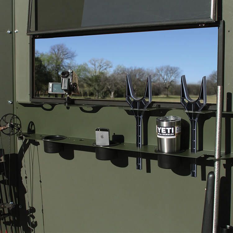 The Sportsman's Deer Blind Shelf and Shooting Rest